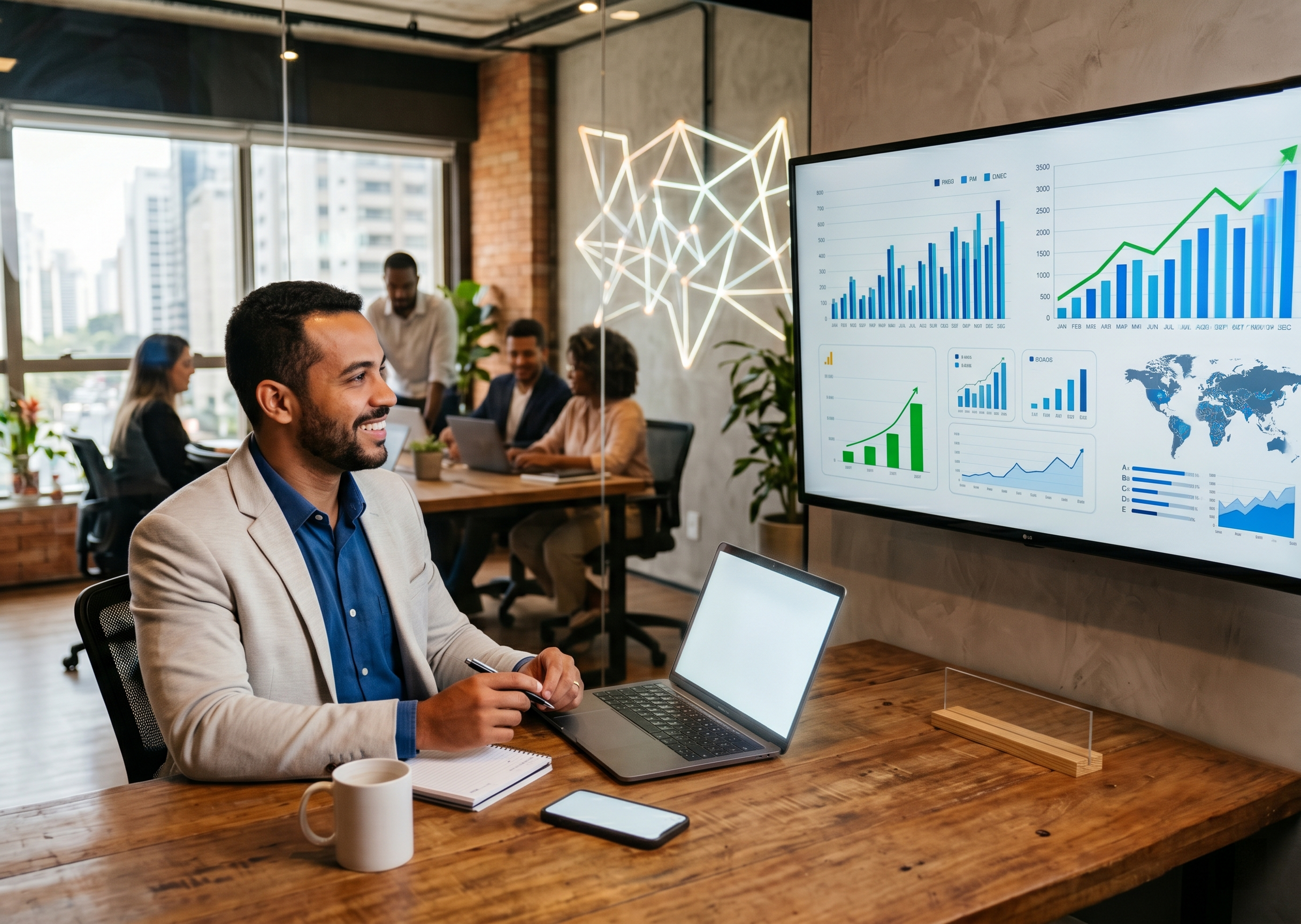 Dashboard e análise de presença digital